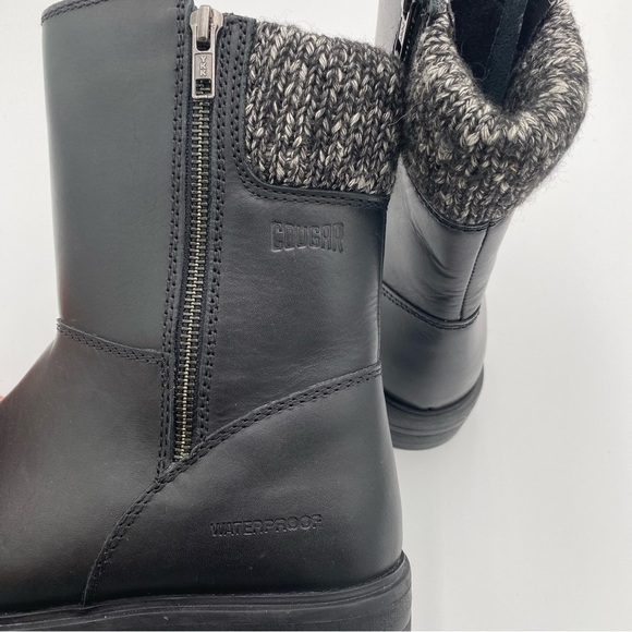 Cougar Women's Neptune Waterproof Knit Winter Boots Black White Size 7 (NWOT) - Picture 5 of 9